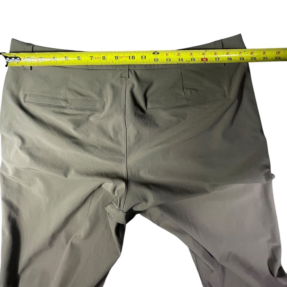 Lululemon Commission Slim-Fit Pant Mens 38x30 Sage Green Warpstreme Chino‎ - Picture 3 of 10